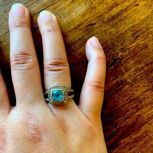 Authentic David Yurman petite Albion blue topaz